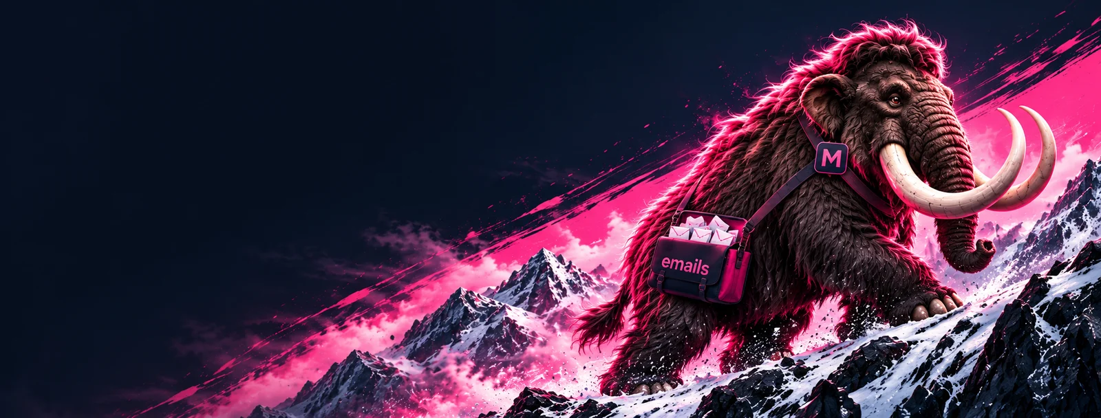MOSTADON mammoth illustration for Email marketing & automation