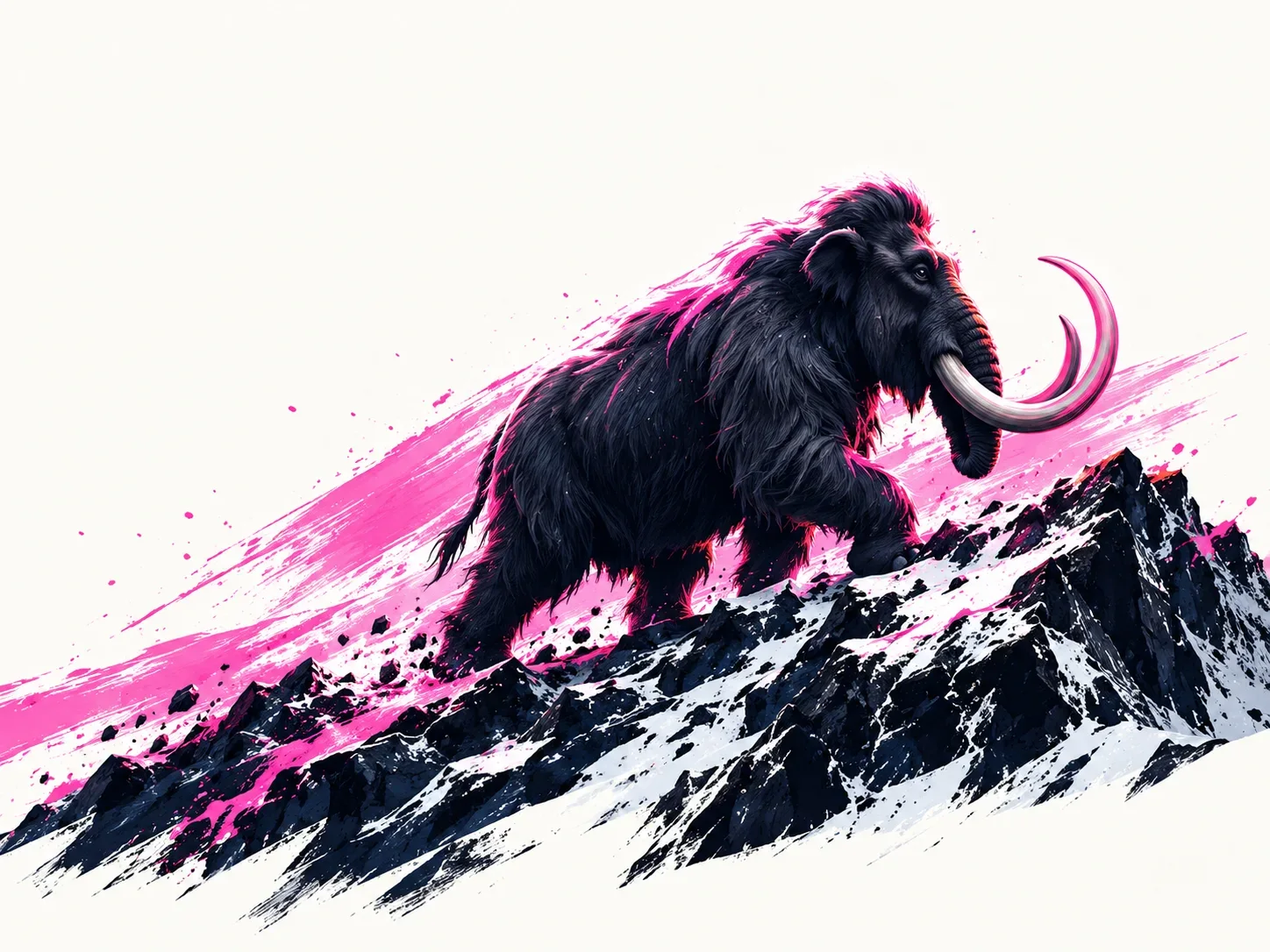 MOSTADON mammoth illustration for How I Work