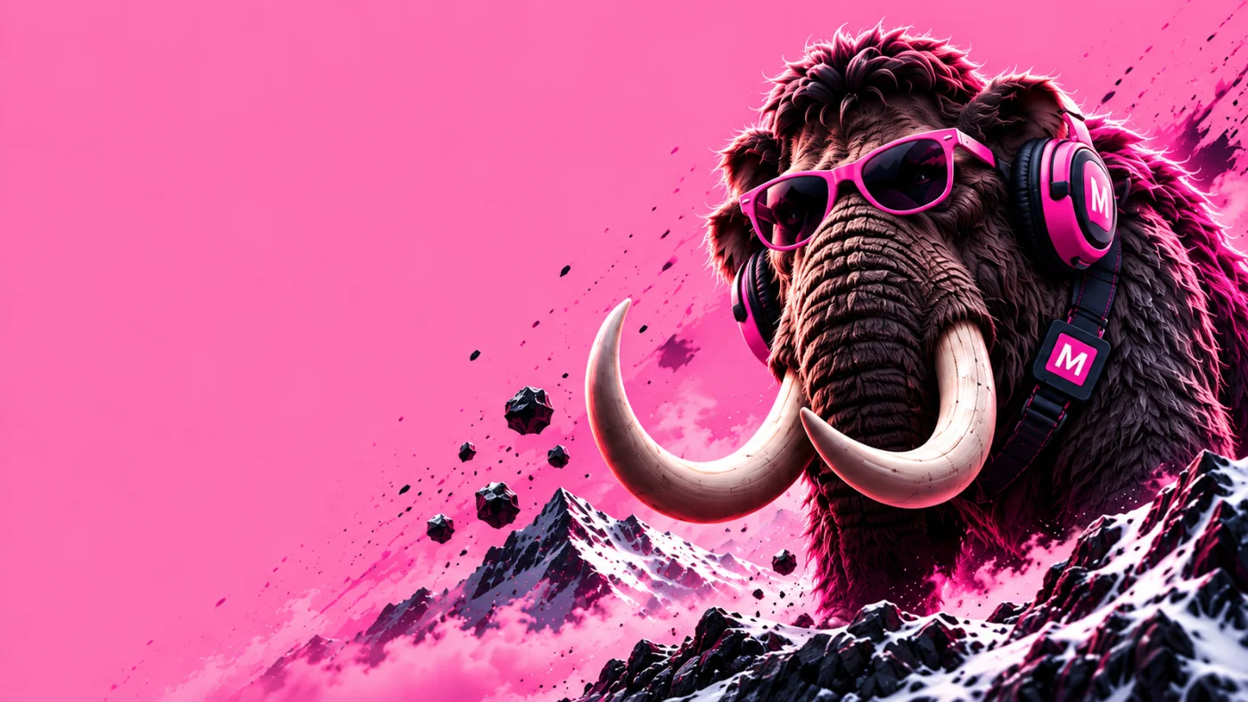 MOSTADON mammoth illustration for Interim marketing director