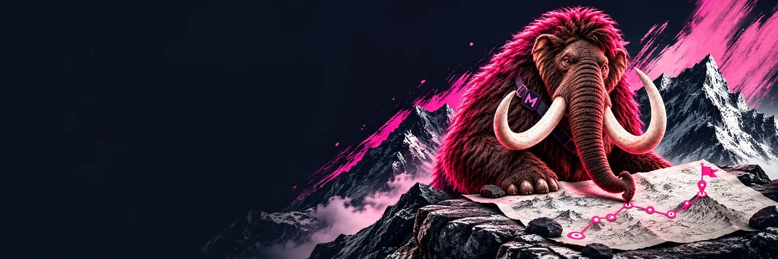 MOSTADON mammoth illustration for B2B marketing services