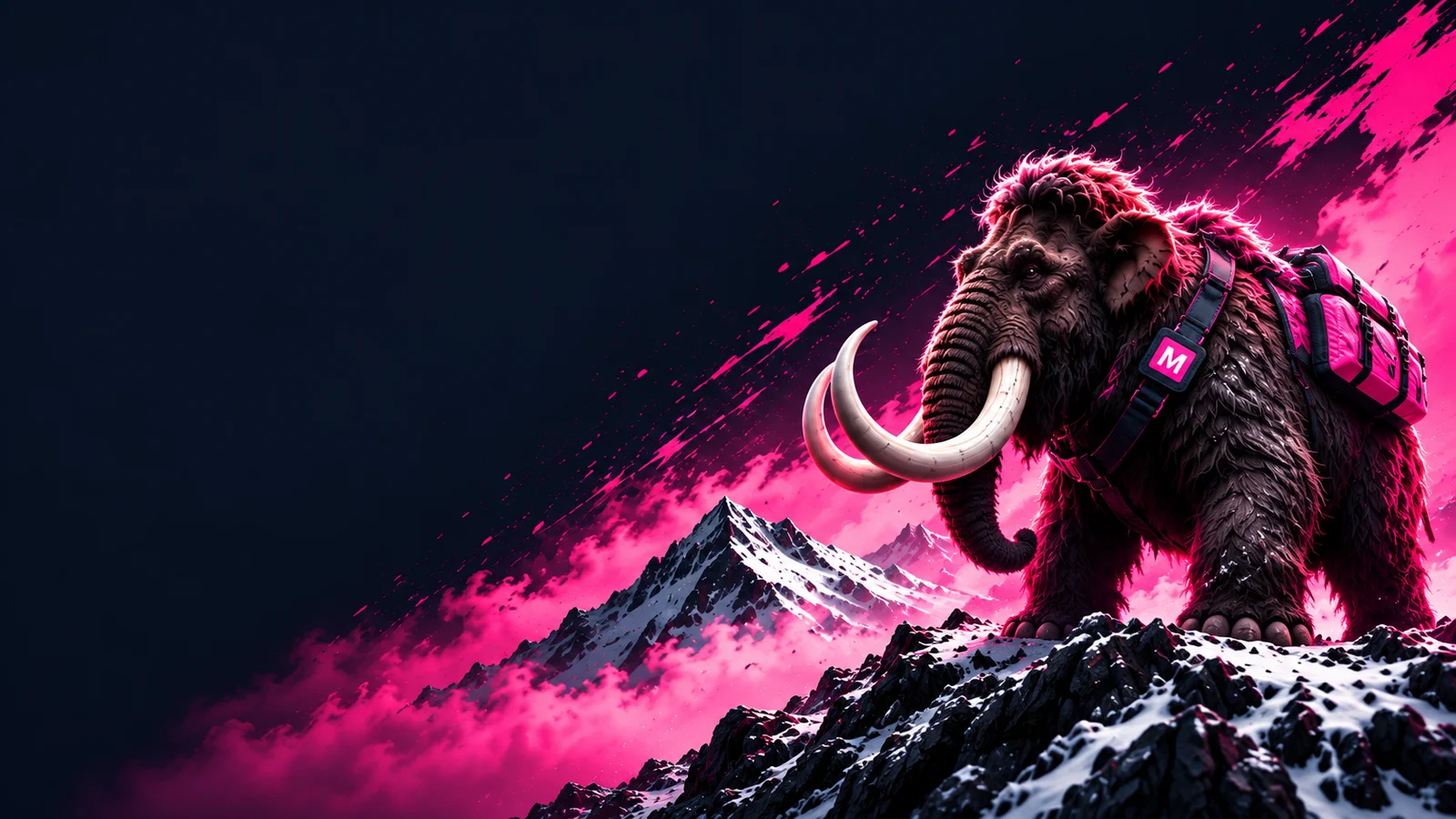 MOSTADON mammoth illustration for Marketing support
